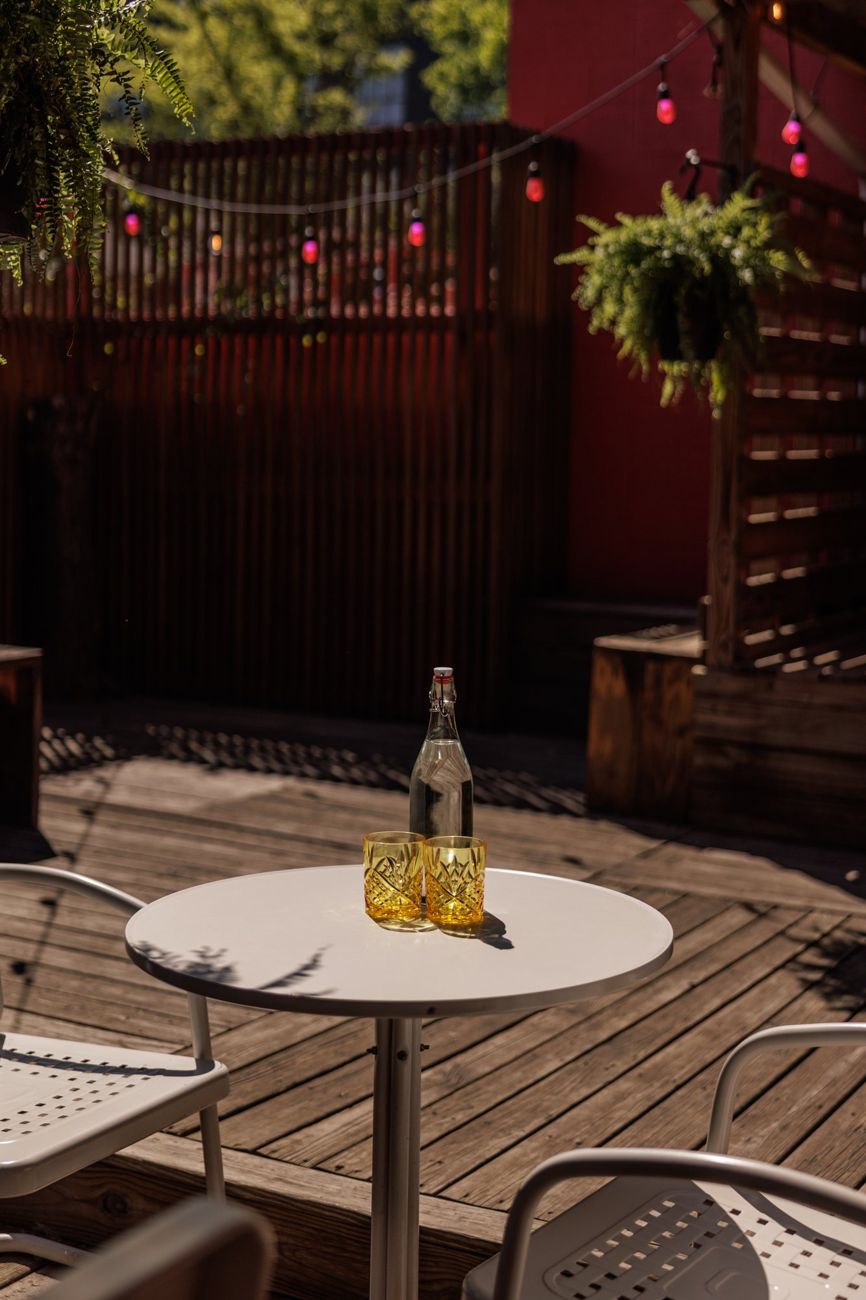 Evening patio